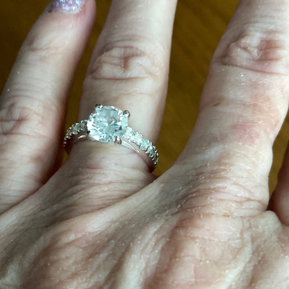 Cubic zirconia size 5 ring